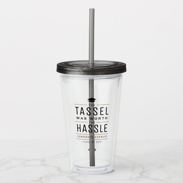 Det var värt hassle Studenten. Take Away Mugg (Framsida)