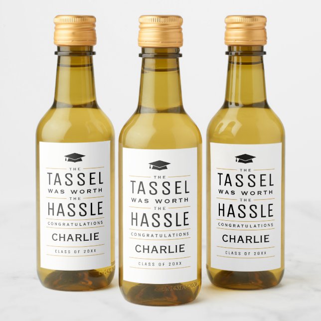 Det var värt hassle Studenten. Vinetikett (Flaskor)