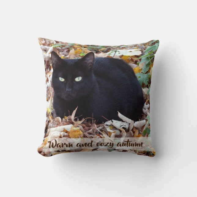 Det varma och mysigt höstkast dämpar 41 x 41 cm kudde (Framsida)