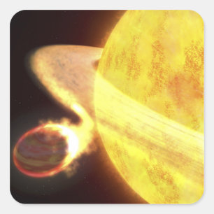 Det varmmaste bekant planet i det Milky långt Fyrkantigt Klistermärke