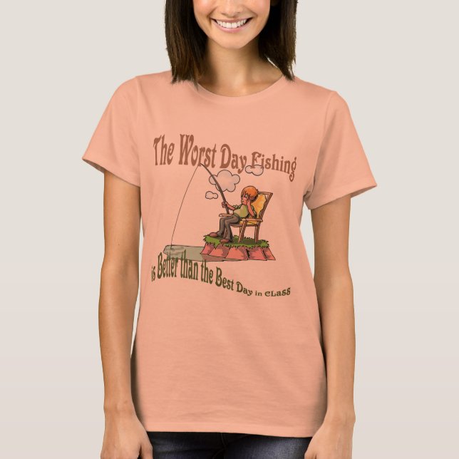 Det värsta fiskedagen t shirt (Framsida)