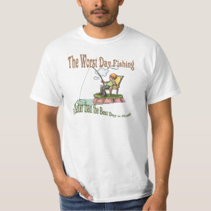 Det värsta fiskedagen tee shirt