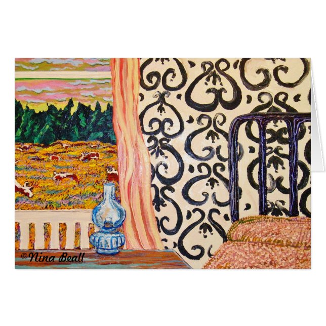 "Det västra sovrummet ", OBS Kort (Framsidan Horizontal)