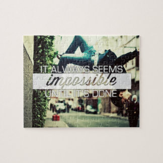 Det verkar alltid Impossble - Motivational Pussel