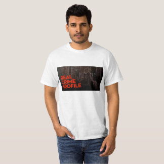 DET VERKLIGA BROTT PROFILERAR VITUTSLAGSPLATSEN TEE SHIRT