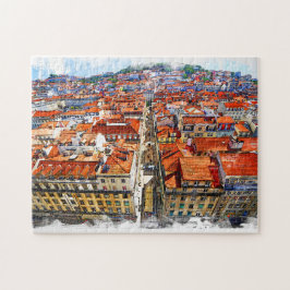 Det verkliga Portugal-Lissabon Pussel