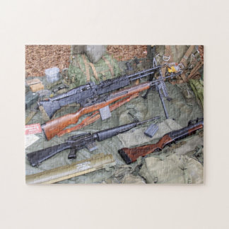 Det Vietnam Erainfanterit utrustar pussel