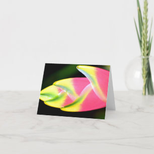 Det vietnamesiska Heliconia-Tillfällen Notecard Tack Kort