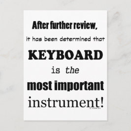 Det viktigaste instrumentet tangentbord vykort