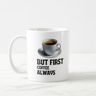 Det viktigaste starten: Kaffe först Kaffemugg