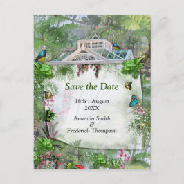 Det viktorianska växthuset meddelande vykort