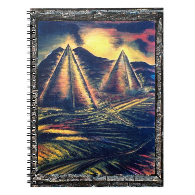 Det vila stället, pyramider anteckningsbok (Framsidan)