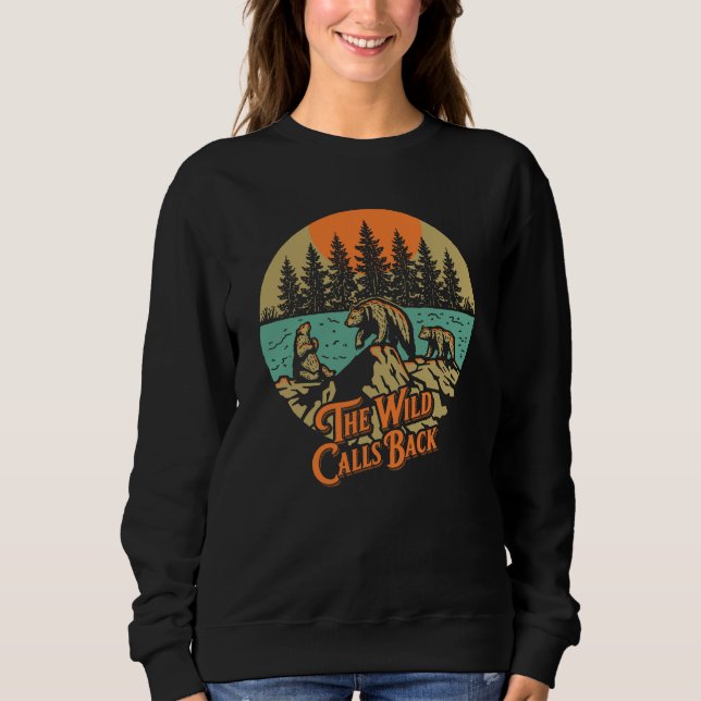 Det vilda kallar tillbaka t shirt (Framsida)