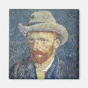 Det Vincent Van Gogh självporträtt med klädde Magnet