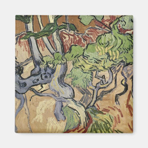 Det Vincent Van Gogh träd rotar, 1890 Magnet