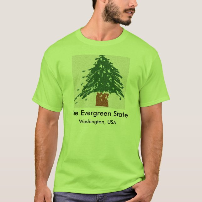 Det vintergrönt påstår t-shirt (Framsida)