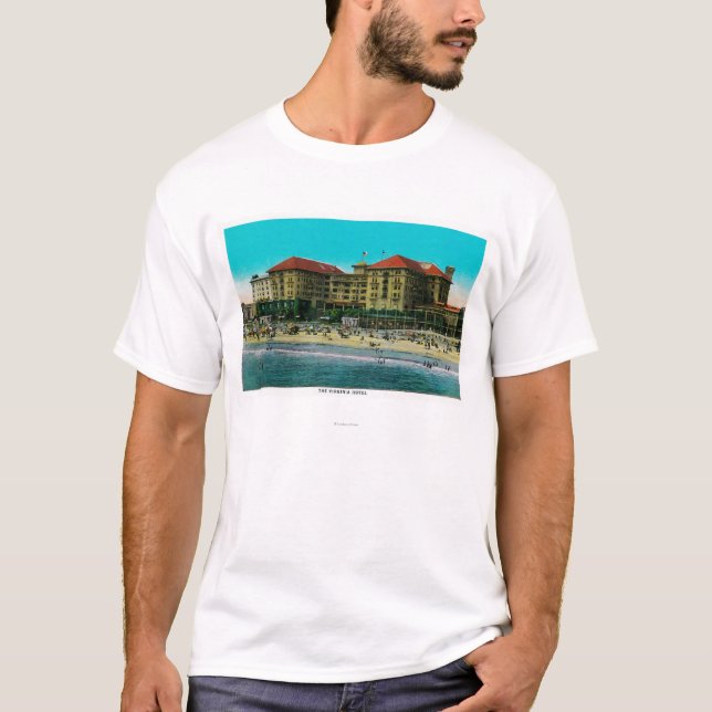 Det Virginia hotellet, Long Beach, Kalifornien Tee Shirt (Framsida)