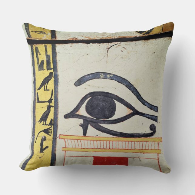 Det Wedjat ögat, specificerar från sarkofaget Kudde (Framsida)