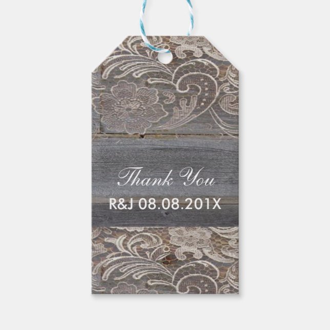 Det westerna landsbyggsbröllopet i snöre är till f presentetikett (Framsidan)