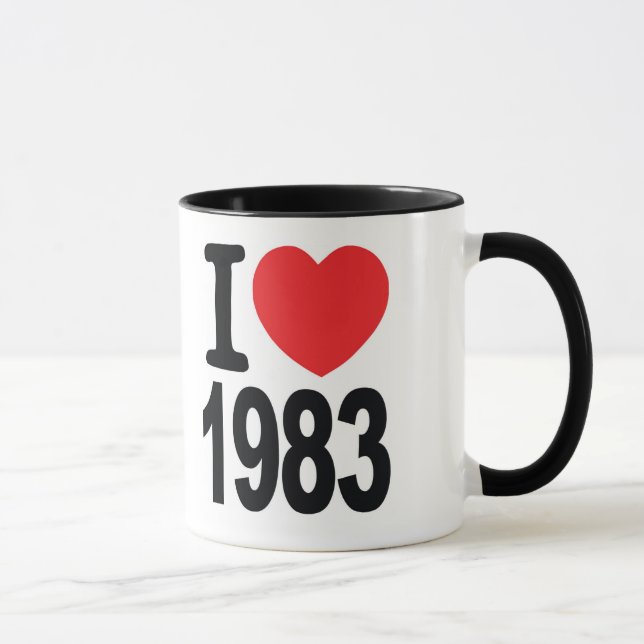 Det Westfield mötet älskar jag kaffemuggen 1983 Mugg (Höger)