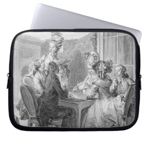Det Whist partyet, 1783, inristat av Jean Dambrun Laptop Sleeve