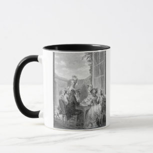 Det Whist partyet, 1783, inristat av Jean Dambrun Mugg