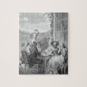 Det Whist partyet, 1783, inristat av Jean Dambrun Pussel