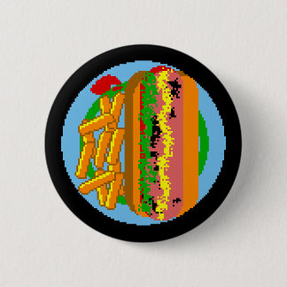 Det Wienerwurst PIXELet pläterar Knapp