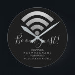 Det Wifi lösenordet och knyter kontakt personlig Rund Klocka<br><div class="desc">Det Wifi lösenordet och knyter kontakt informationsväggen om personligen tar tid på - ideal för hem eller affär. detta tar tid på är praktiskt,  och informativt - tillfoga ditt eget knyter kontakt,  och wi-fi specificerar - tar tid på från Ricaso</div>
