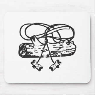 Det Wood emblem Yxa-n-Loggar musen vadderar Musmatta