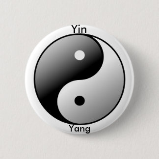 Det Yin Yang symbolet knäppas (svarten) Knapp