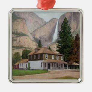 Det Yosemite dallagret och postar - kontoret Julgransprydnad Metall