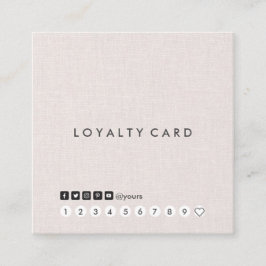 Det yrkesmässiga Minimalist linnet kvadrerar Fyrkantigt Visitkort