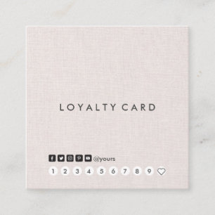 Det yrkesmässiga Minimalist linnet kvadrerar Fyrkantigt Visitkort