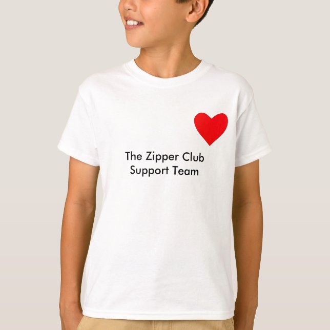 Det ZipperClubSupport laget Tee Shirt (Framsida)