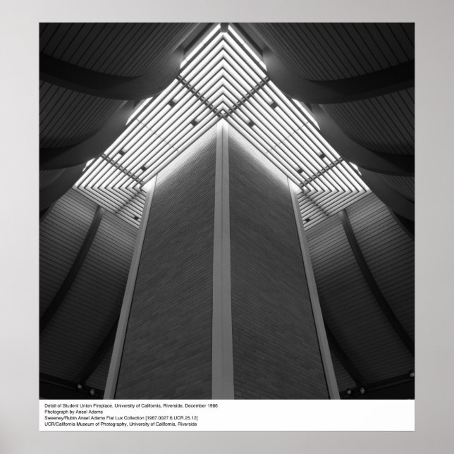 Detail of Student Union Fireplace, UCR, 1966 Poster (Framsidan)