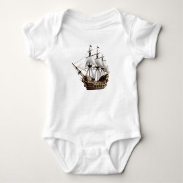 Detailed 3D Rendering of a Pirate Ship T Shirt