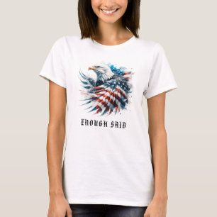 *~* Detailed AP16 American Flagga Örn USA T Shirt