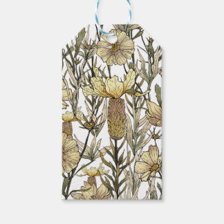 Detailed Floral Pattern Presentetikett