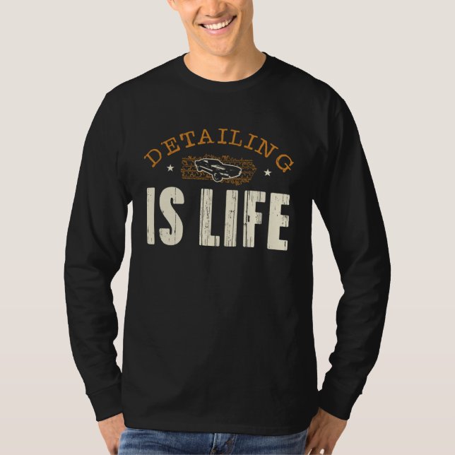 Detailing Is Life Race Brake Car Wheel Luxurious R T Shirt (Framsida)