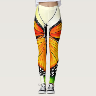 Detalj för fjäril Vinge Leggings