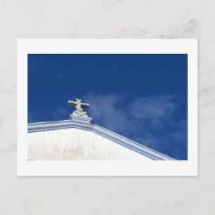 Detalj för kyrkan Tak: Angra, Terceira, Azorerna P Vykort