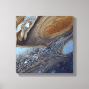 Detalj om Jupiter Atmosphere Underbar Red Spot Canvastryck