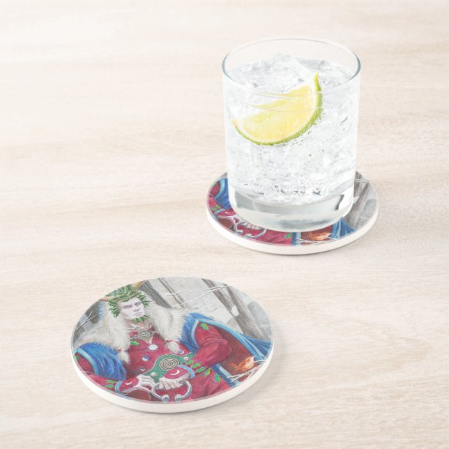 Detalj Porträtt vid Holly Kung Underlägg (Sidan)