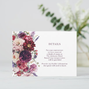 Detaljbilaga för höstblomma i Dahlia-bunkan Tilläggskort
