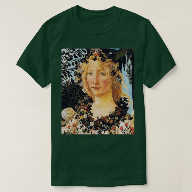 detaljchef för floran t shirt (Design framsida)
