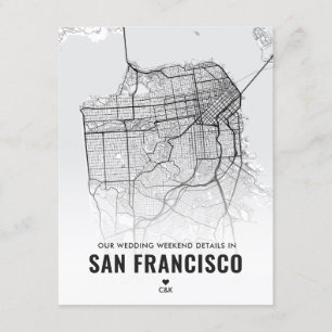 Detaljer för brölloppshelg i San Francisco Tilläggskort