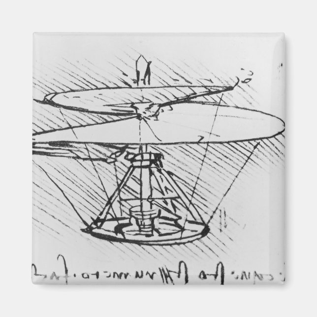 Detaljer för en flygning maskin, c.1488 magnet (Framsidan)