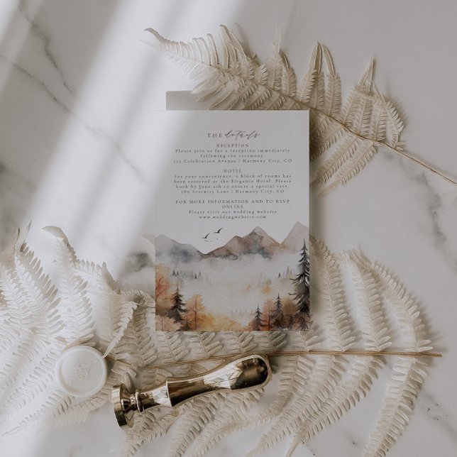 Detaljer för Skoglig Bröllopsfest Infogad Kort (Skapare uppladdad)