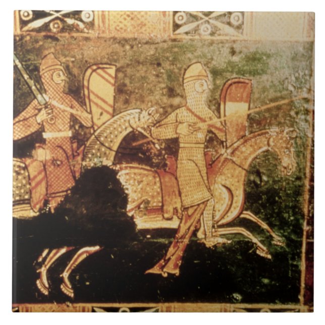 Detaljer från ett bröllop-bröst som skildrar solda kakelplatta (Framsidan)